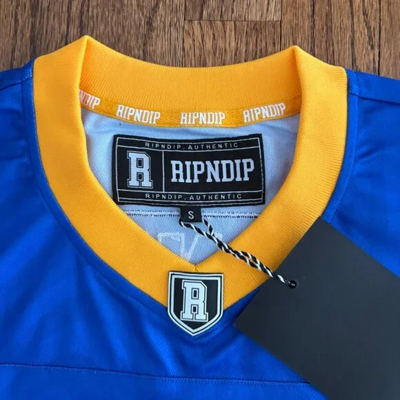 RIPNDIP LA Football Jersey Blue Size Small NWT - Picture 5 of 7